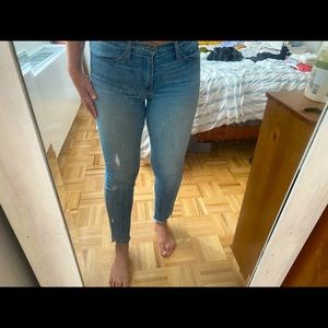 Flying Monkey cropped light wash jeans